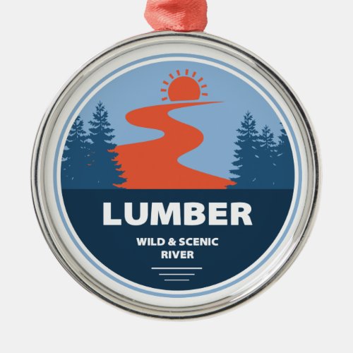 Lumber Wild And Scenic River North Carolina Metal Ornament
