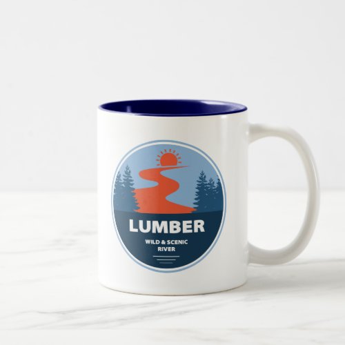 Lumber Wild And Scenic River North Carolina Two_Tone Coffee Mug