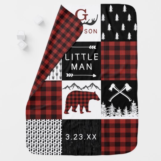 Christmas Blanket Lumberjack Blanket Lumberjack Baby