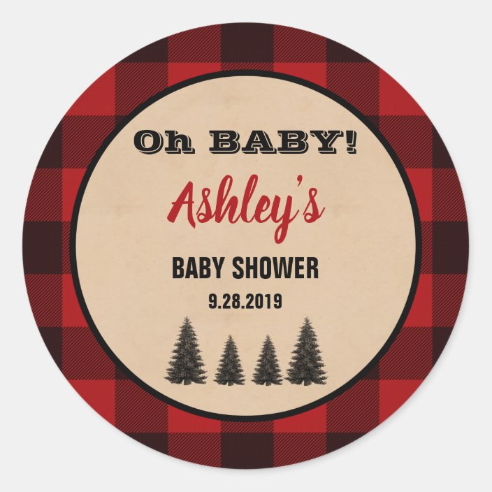 lumberjack baby shower favors