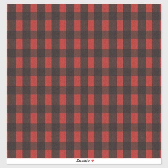 Lumberjack Bear Plaid Vinyl Sticker (Sheet)