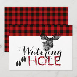 Lumberjack Birthday - Watering Hole Card | Zazzle