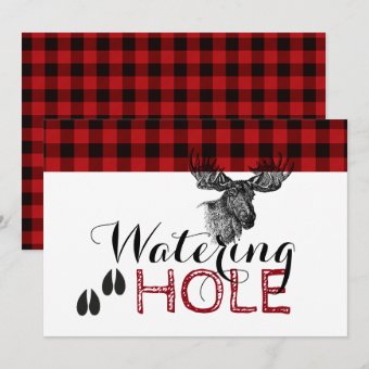 Lumberjack Birthday - Watering Hole Card | Zazzle