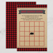Lumberjack Boys Baby Shower Bingo Card | Zazzle