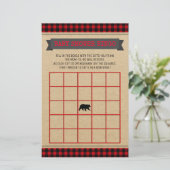 Lumberjack Boys Baby Shower Bingo Card | Zazzle