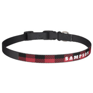 Lumberjack Buffalo Plaid Custom Dog Collar