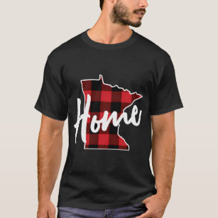 Lumberjack Buffalo Plaid Minnesota Home State T-Shirt