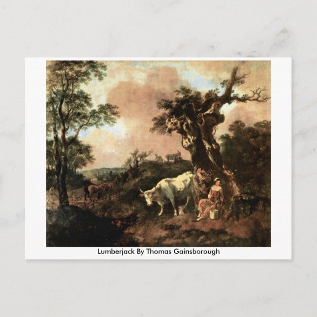 Lumberjack By Thomas Gainsborough Postcard (Front)
