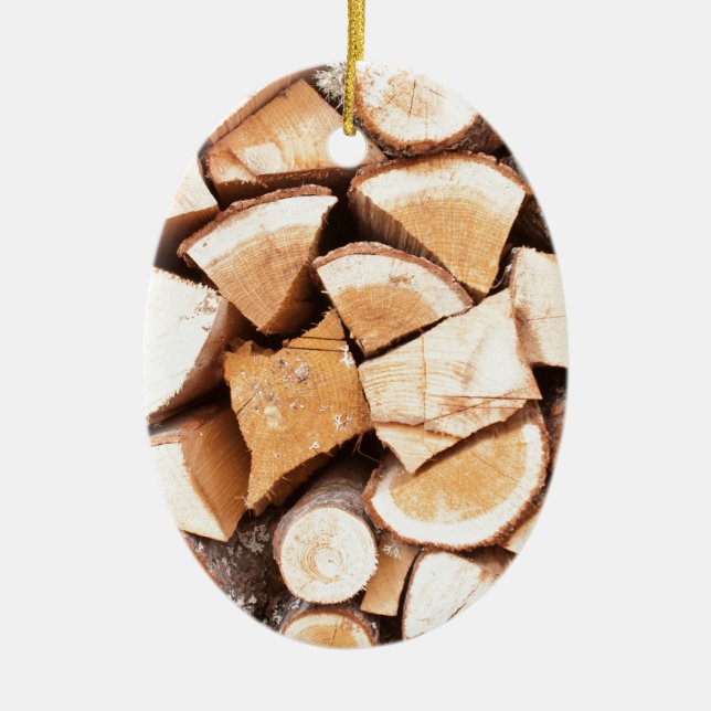 Lumberjack Ceramic Ornament (Front)