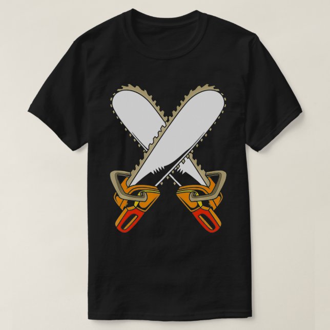 Lumberjack Chainsaw For Men  T-Shirt (Design Front)
