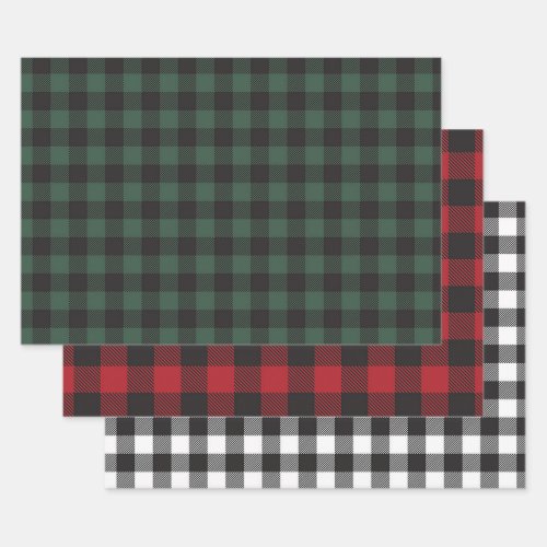 Lumberjack Christmas Buffalo Plaid Wrapping Paper