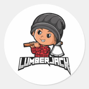 Lumberjack Classic Round Sticker