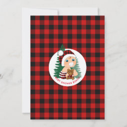 Lumberjack Cute Baby Shower Baby Bingo Cards | Zazzle