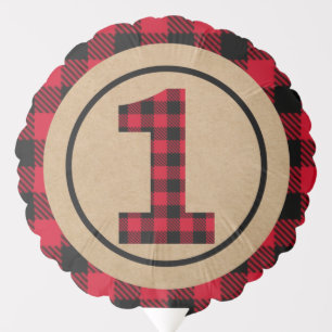 Lumberjack First Birthday, Wild One Balloon