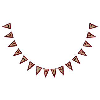 Lumberjack First Birthday, Wild One Bunting Flags