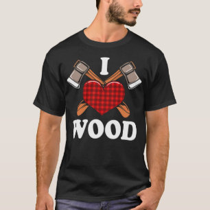 Lumberjack I Love colorful funny custom birthday c T-Shirt