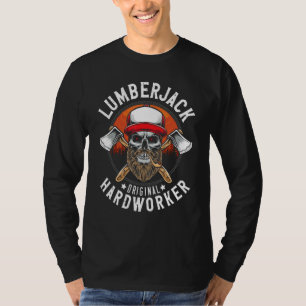 Lumberjack Original Hardworker Chopping Tool Axe T-Shirt