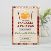 Lumberjack pancake theme invitation (Standing Front)
