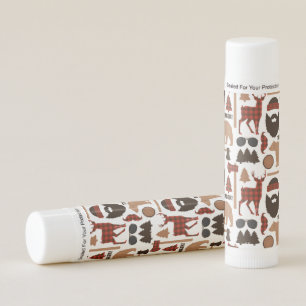 Lumberjack Pattern Lip Gloss Balm