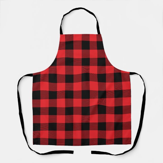Lumberjack Plaid Seamless Pattern  Apron (Front)