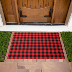 Lumberjack Plaid Seamless Pattern  Doormat