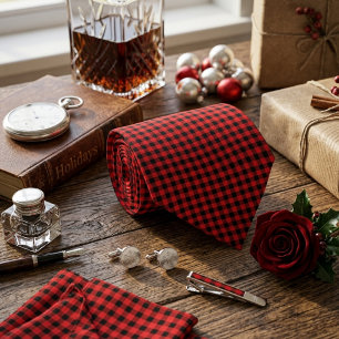 Lumberjack Plaid Seamless Pattern Neck Tie