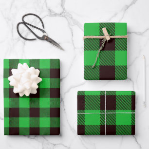 Lumberjack Plaid Wrapping Paper Sheets