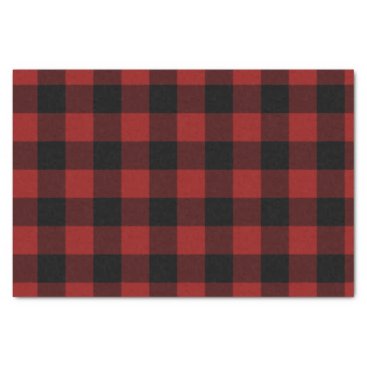 Lumberjack Red Buffalo Plaid Tissue Paper
