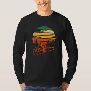Lumberjack Retro Vintage Forest Chainsaw T-Shirt