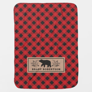 Lumberjack Rustic Baby Boy Baby Blanket