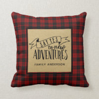 Lumberjack Say Yes To New Adventures Personalized Throw Pillow