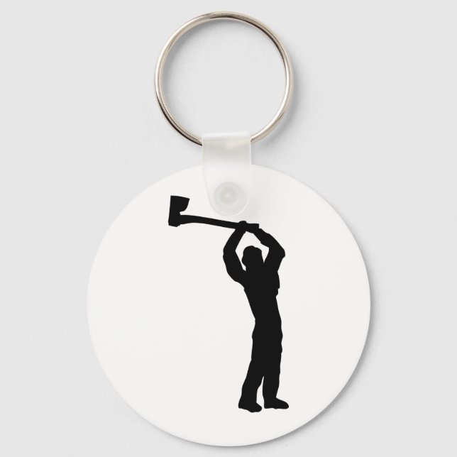 lumberjack shape keychain (Front)