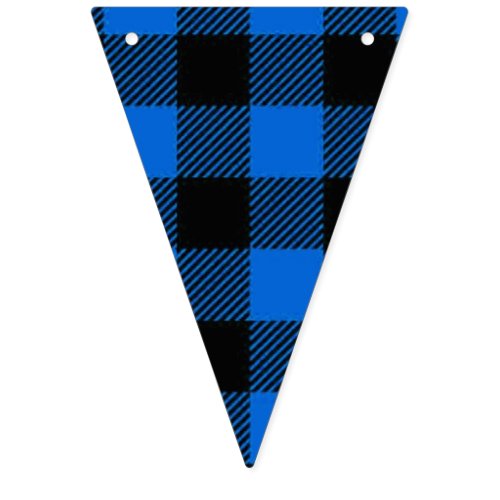 Lumberjack Style _ blue fabric  your ideas Bunting Flags