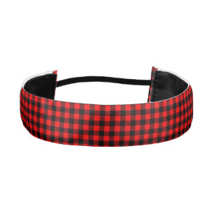 Lumberjack Style - red fabric + your ideas Athletic Headband