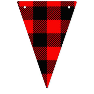 Lumberjack Style - red fabric + your ideas Bunting Flags