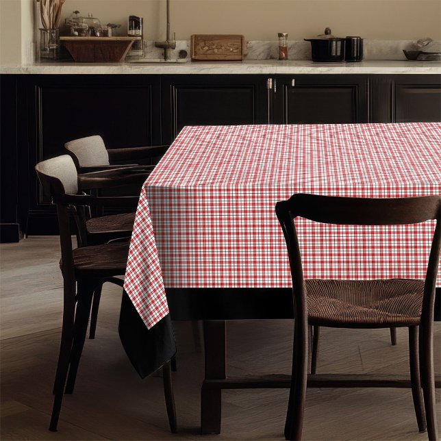Lumberjack Style Tablecloth Red Black Plaid Charm (Lumberjack Style Tablecloth Red Black Plaid Charm)