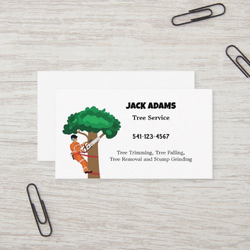 Lumberjack Tree Service Business Card
