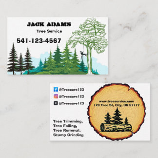Lumberjack Tree Service Business Card