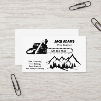 Lumberjack Tree Service Business Card
