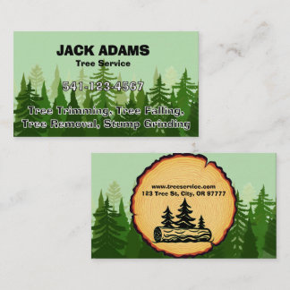 Lumberjack Tree Service Business Card