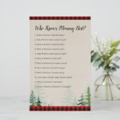 Lumberjack Watercolor Who Knows Mommy Best Game (Standing Front)