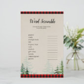 Lumberjack Watercolor Word Scramble Game (Standing Front)