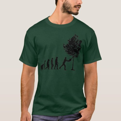 Lumberjack Woodwoker Evolution Woodworking Gift T_Shirt