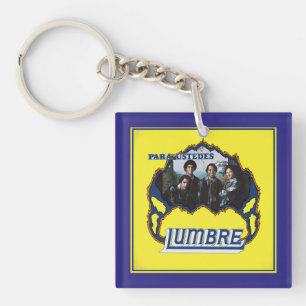 Lumbre Heart (double-sided) Square, Acrylic Keychain