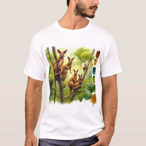 Lumholtz Tree Kangaroos in the Wild REF247 _ Water T_Shirt