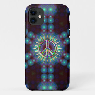 LumiBlue Groovy Peace Sign iPhone 5 Case