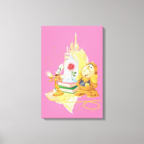 Lumire And Cogsworth Canvas Print