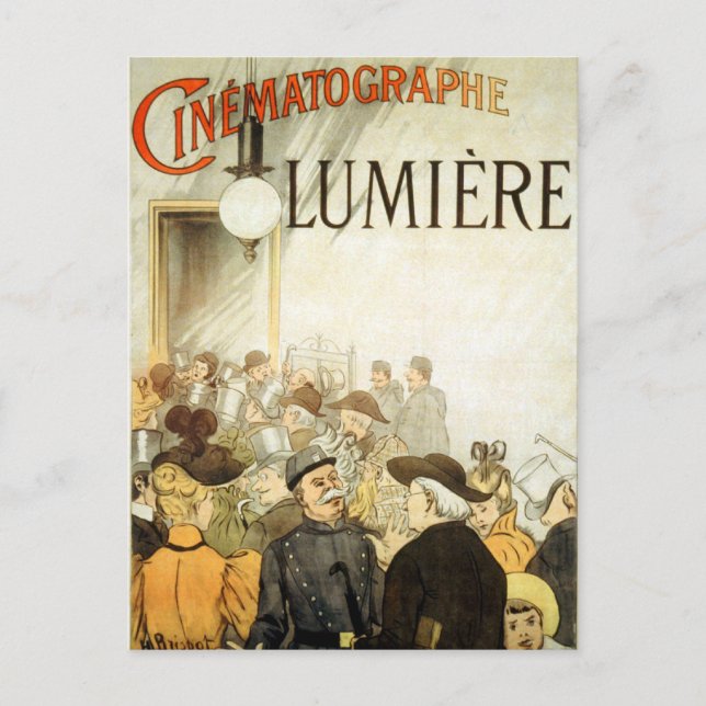 Lumière Brothers Cinema Poster Postcard (Front)