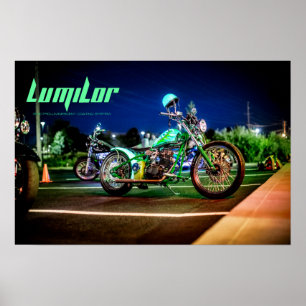 LumiLor Dragon Bike Poster