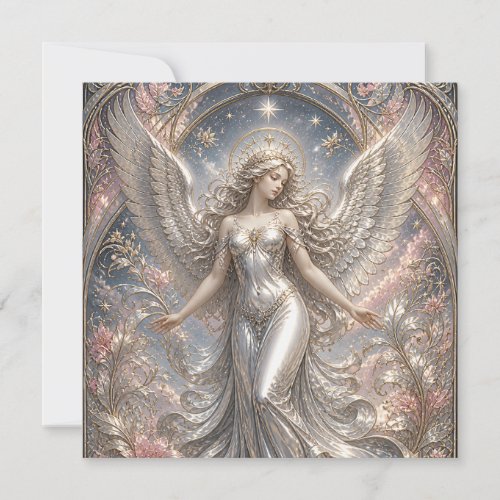 Lumina Ascendant – Heavenly Angel Portrait Holiday Card